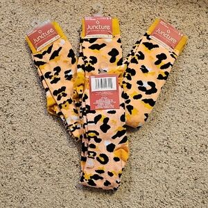 Juncture Wild Style Leopard Socks - Yellow and Black